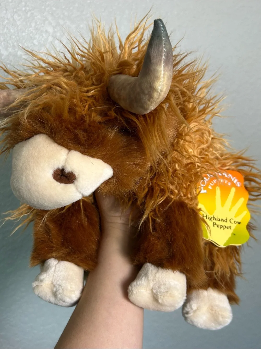 NWT Folkmanis Highland Cow Puppet